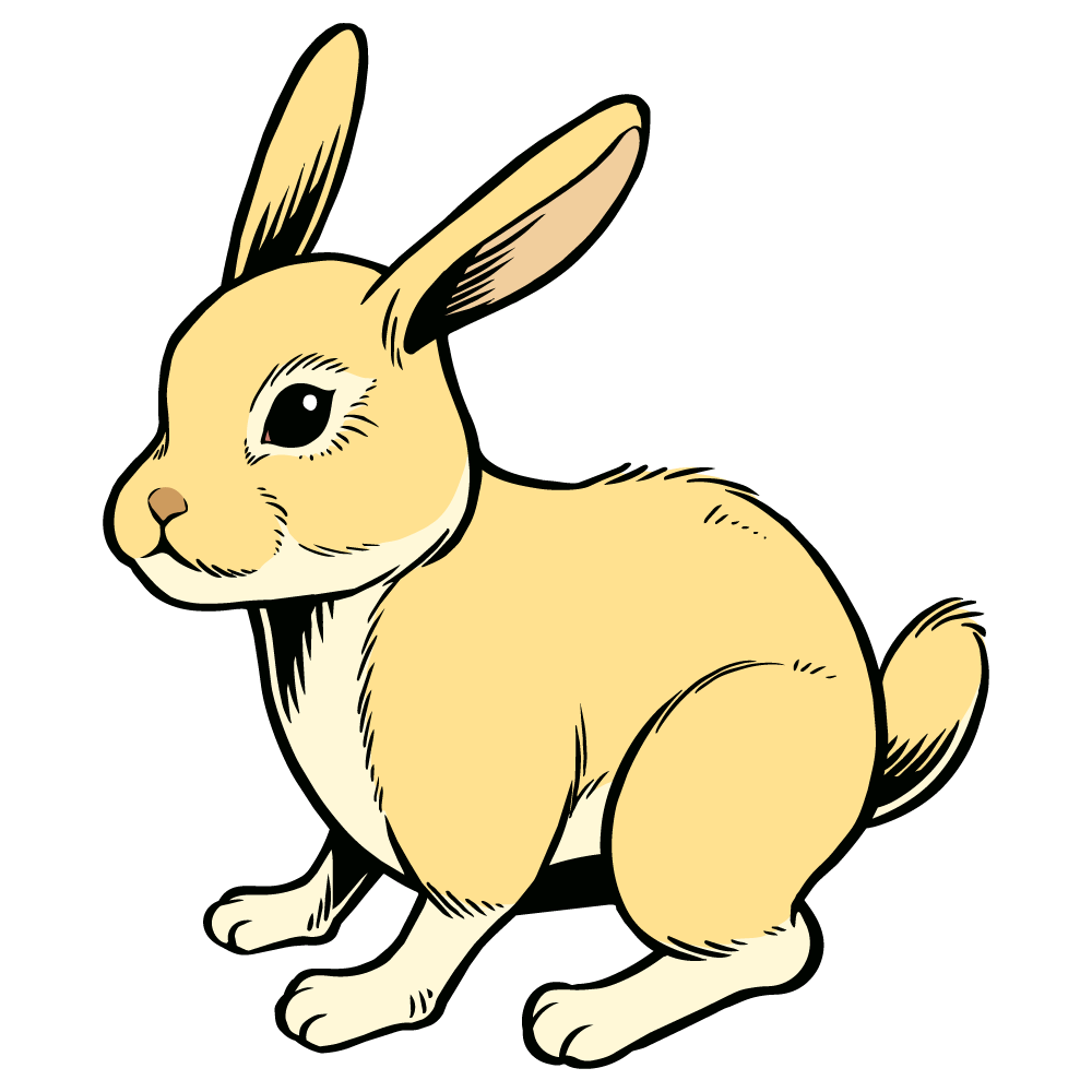 うさぎ ページ INKIES | アメリカンコミック風デザイン素材 | レトロ・ヴィンテージ